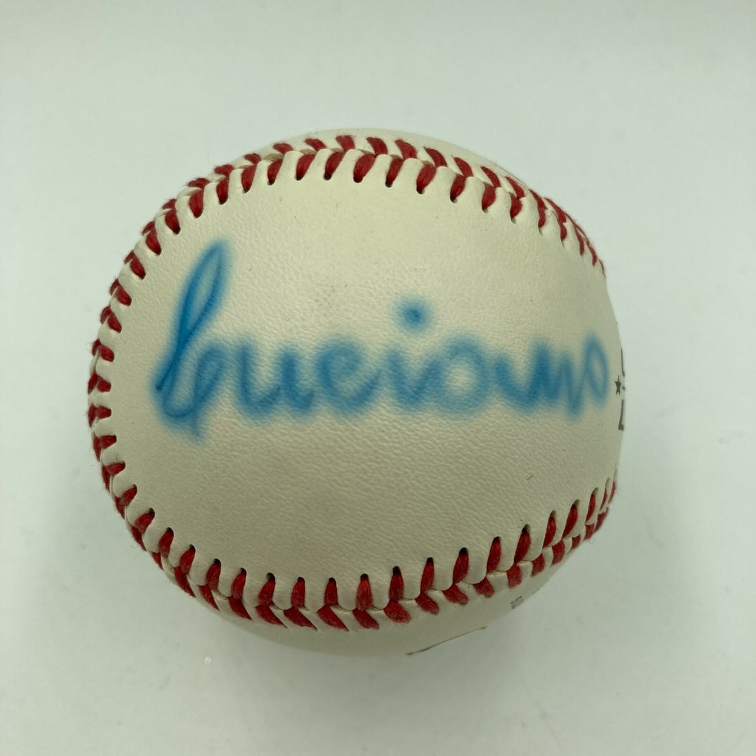 Luciano Pavarotti Signed Baseball with JSA Certificate of Authenticity: Luciano Pavarotti Signed Baseball with JSA Certificate of Authenticity This is an original autographed baseball signed by the legendary tenor Luciano Pavarotti. The signature comes authenticated by Ja