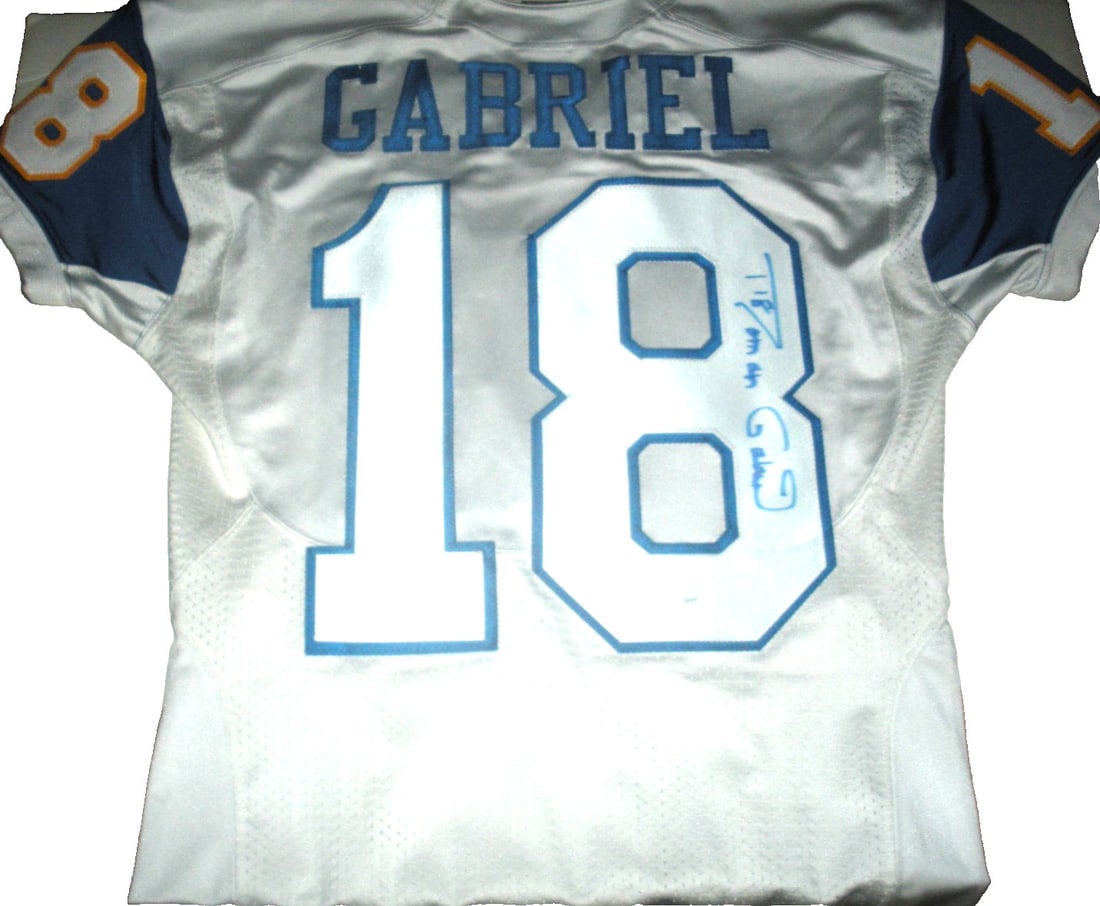 Roman Gabriel Los Angeles Rams Signed Nike Jersey with JSA COA: Roman Gabriel Los Angeles Rams Signed Nike Jersey with JSA COA This is a rare official licensed Nike jersey signed by Roman Gabriel, a notable player for the Los Angeles Rams. This collectible item is