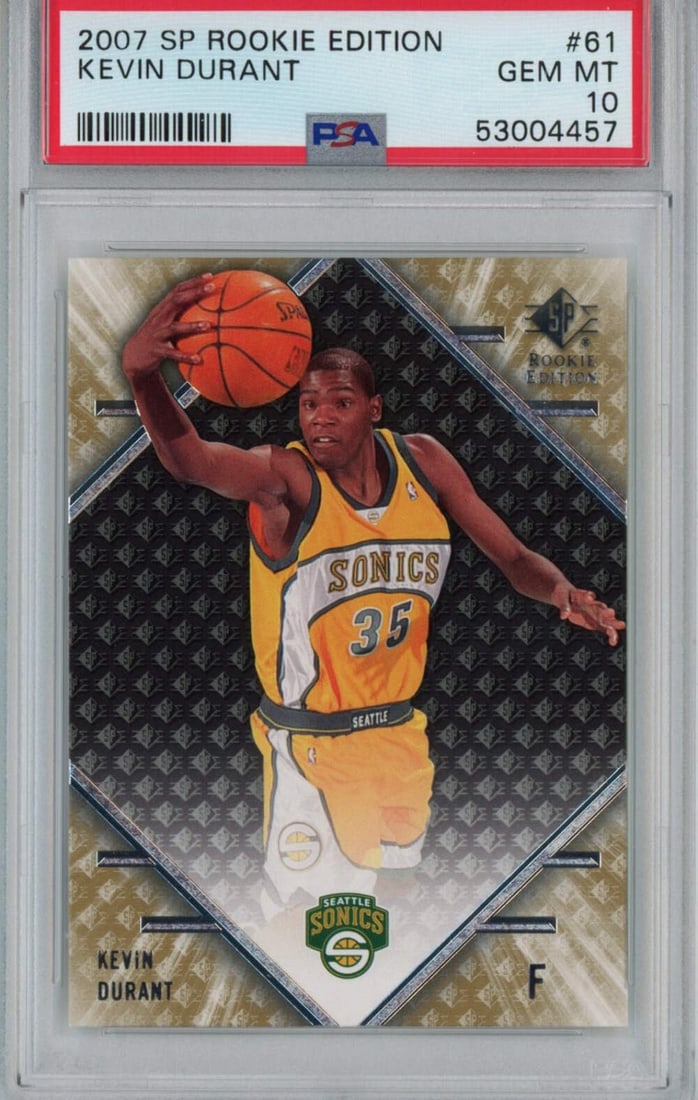 2007-08 Kevin Durant Rookie Card #61 PSA 10 Seattle SuperSonics (1 of 2)