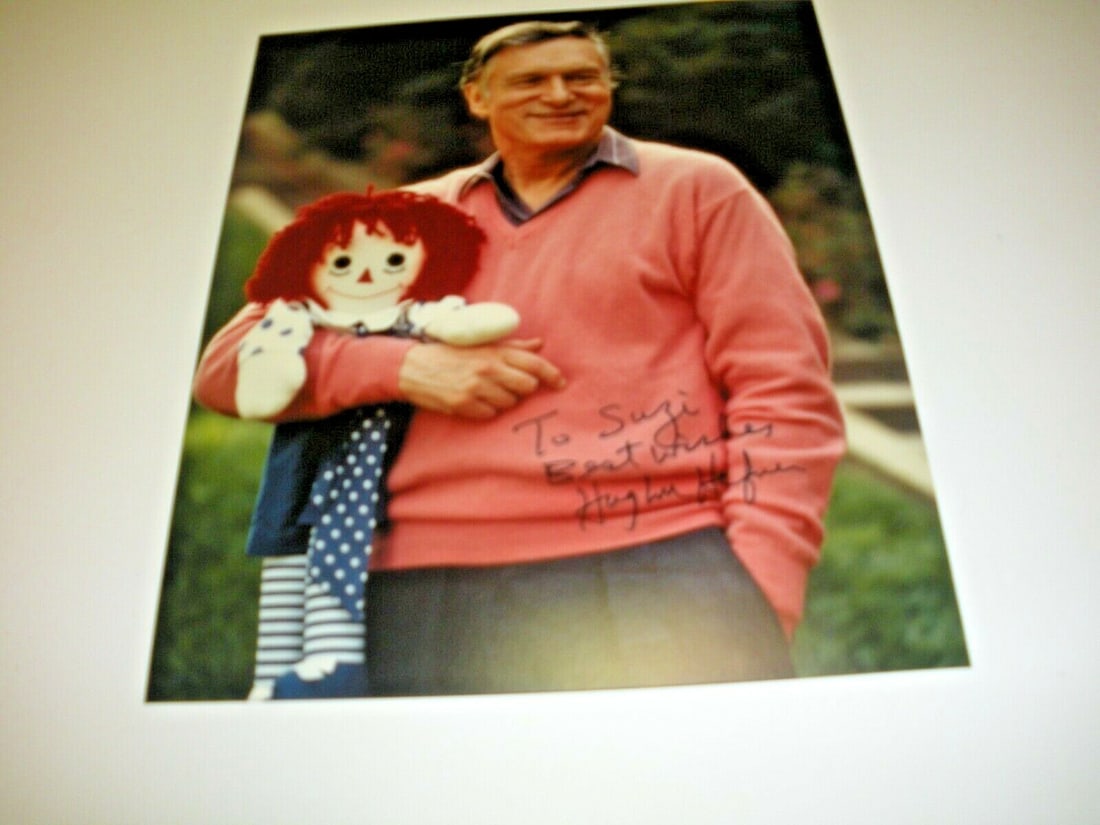 Hugh Hefner Signed 8x10 Photo with COA Playboy Founder (1 of 2)