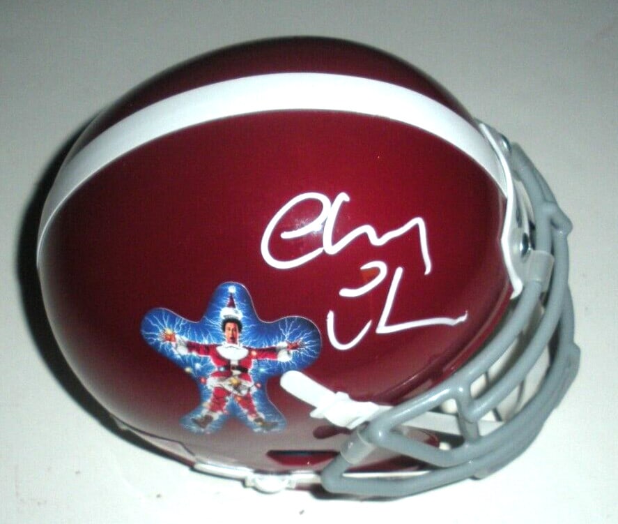 Christmas Vacation Mini Helmet Signed by Chevy Chase with Beckett COA (1 of 2)