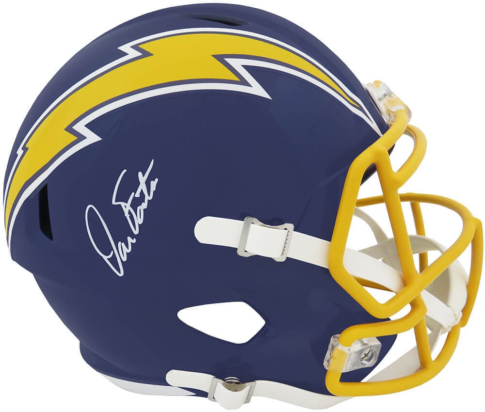 Dan Fouts Signed Chargers Navy Riddell Full Size Replica Helmet with COA (1 of 1)