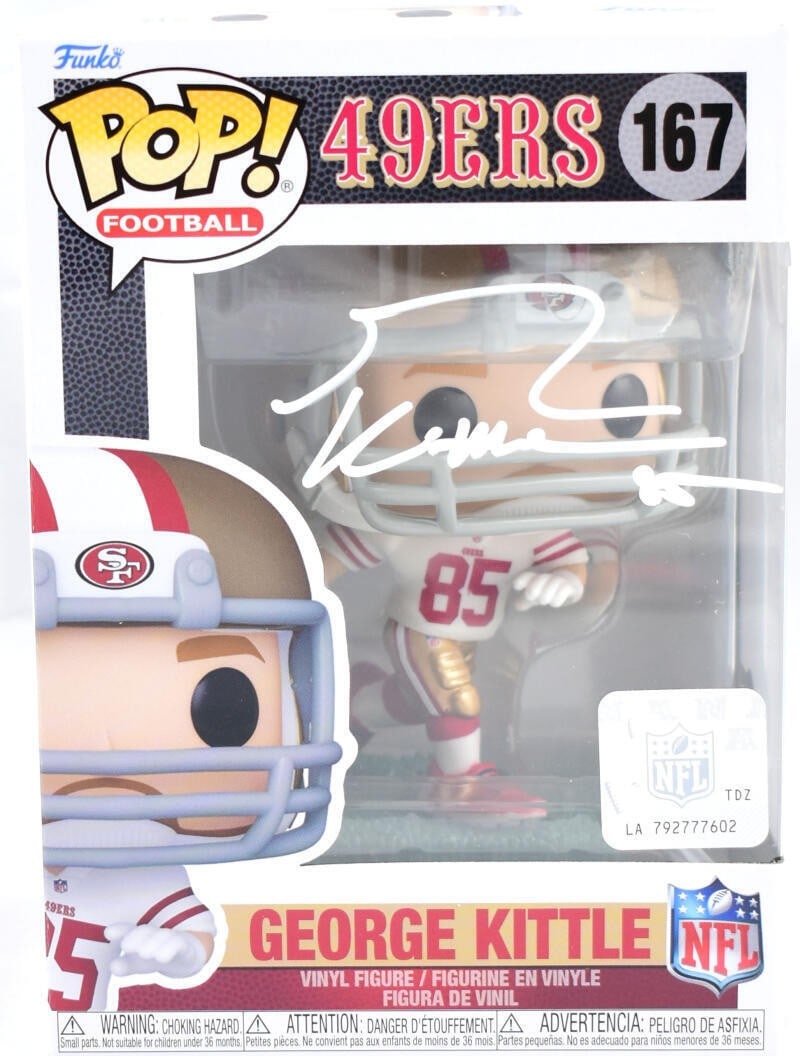 Funko Pop 49ers George Kittle Signed Vinyl Figure 167 Beckett Authenticated (1 of 10)