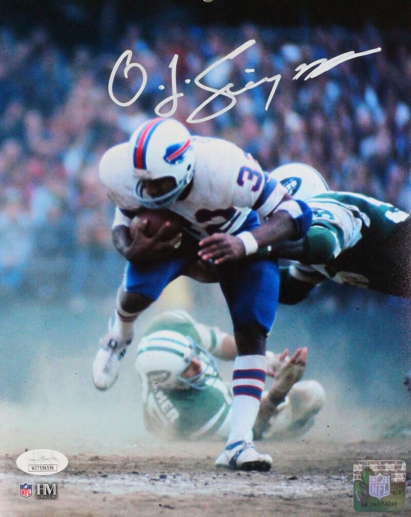 OJ Simpson Signed Buffalo Bills 8x10 Photo JSA Authenticated (1 of 6)