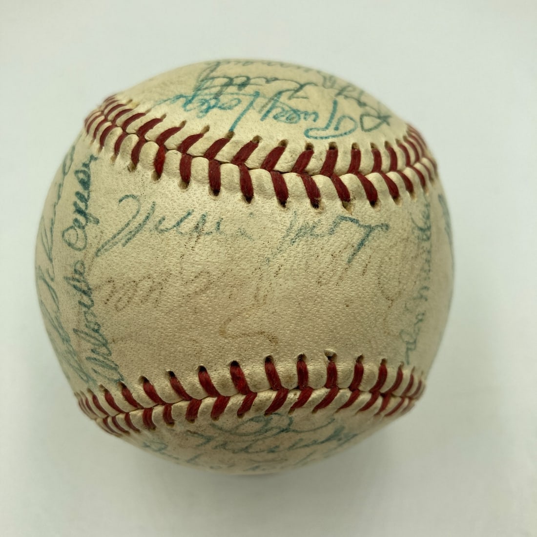 1958 San Francisco Giants Team Signed Baseball with Willie Mays JSA COA (1 of 12)