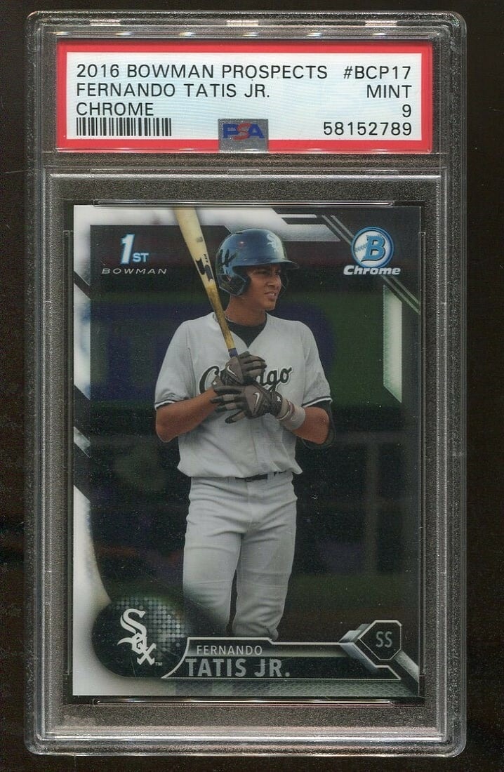 Fernando Tatis Jr. 2016 Bowman Chrome RC PSA 9 Baseball Card (1 of 2)