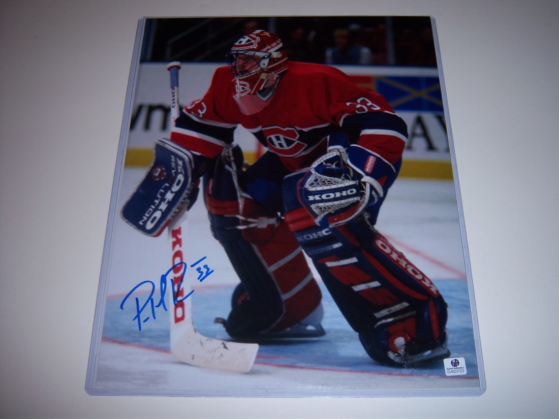 Patrick Roy Signed 11x14 Canadiens Photo with COA and Hall of Fame Mention (1 of 2)