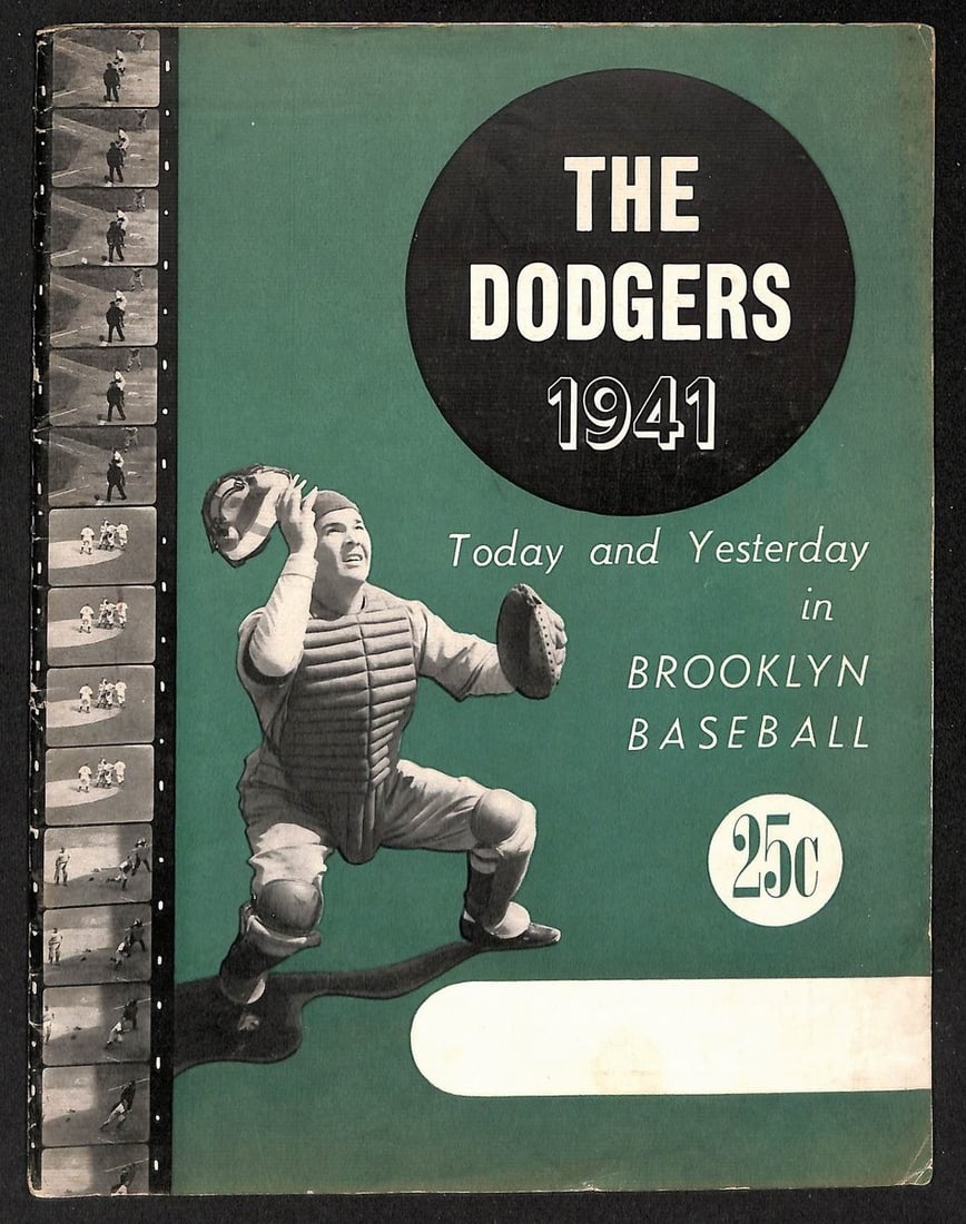 1941 Brooklyn Dodgers Today and Yesterday Baseball Magazine Original (1 of 5)