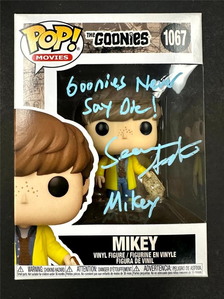 Beckett Authenticated Sean Astin Signed Mikey Funko Pop Goonies Collectible (1 of 6)