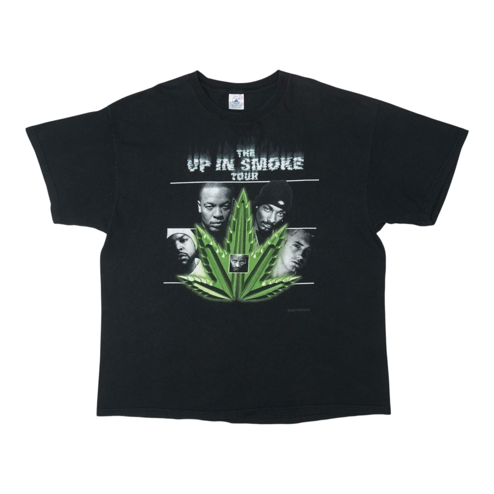 Vintage 2000 Up In Smoke Tour Black Cotton T-Shirt XXL: Vintage 2000 Up In Smoke Tour Black Cotton T-Shirt XXL This is an original vintage 2000 The Up In Smoke Tour shirt, featuring both front and back graphics. It is a true vintage piece and not a modern