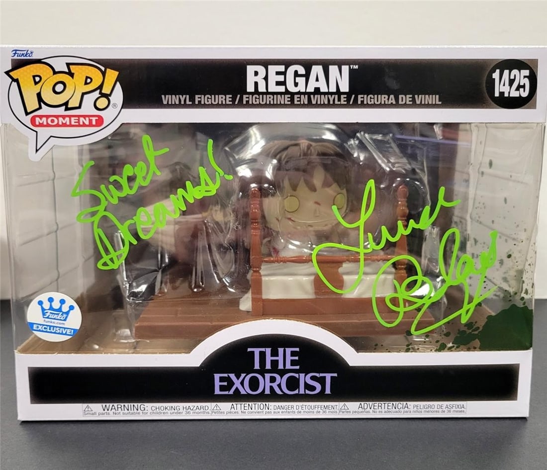 Regan Exorcist Funko Pop 1425 Autographed by Linda Blair with Beckett BAS (1 of 9)