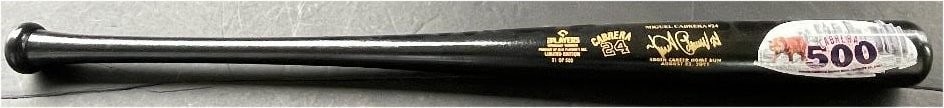 Miguel Cabrera Autographed 500th Home Run Bat Detroit Tigers PSA/DNA Certified (1 of 5)