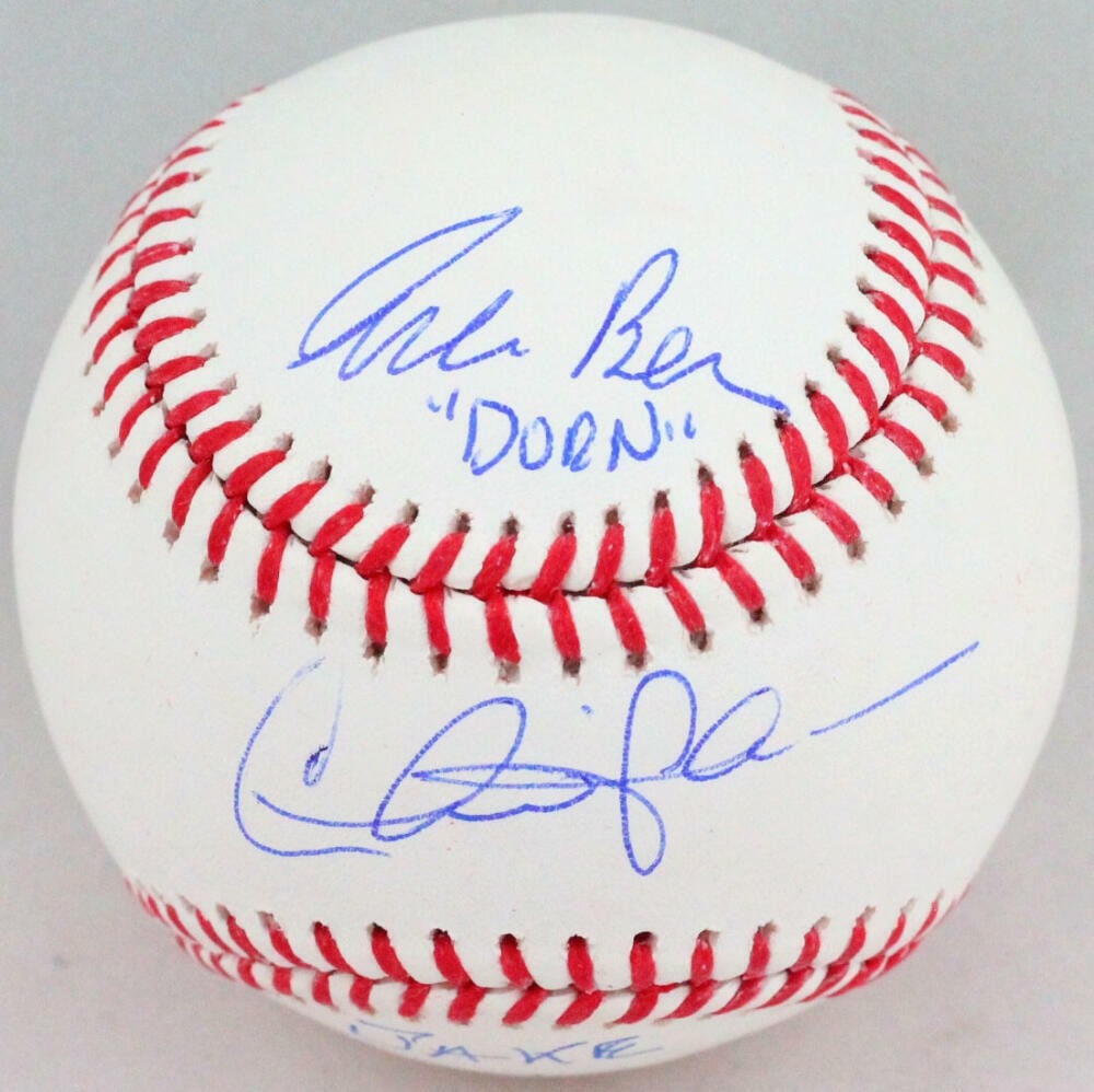 Charlie Sheen Corbin Bernsen Tom Berenger Signed Baseball JSA Authenticated (1 of 7)