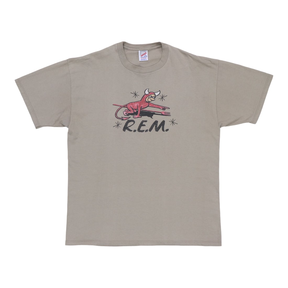 Vintage 1996 REM Brown I'm A Lil Angel Graphic Cotton Shirt XL: Vintage 1996 REM Brown I'm A Lil Angel Graphic Cotton Shirt XL This original vintage 1996 REM "I'm A Lil Angel" shirt features front and back graphics. Made from 100% cotton in brown, it is an authent