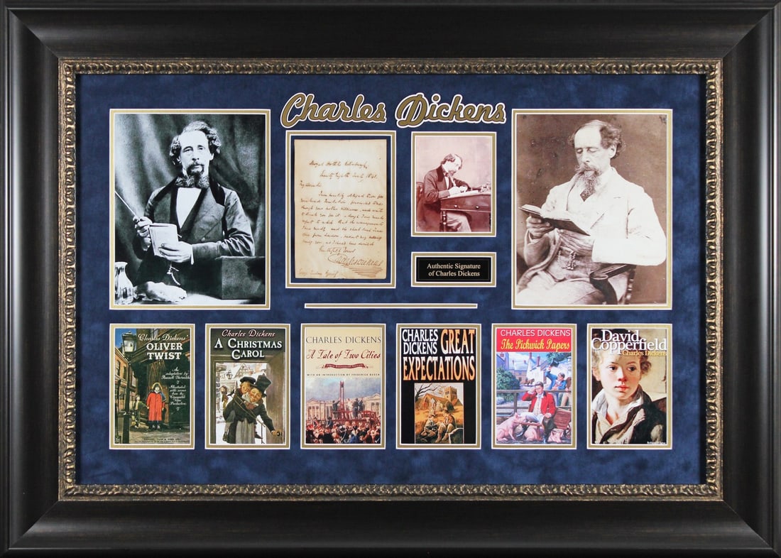 Charles Dickens Signed Framed 1841 Letter JSA Authenticated (1 of 3)