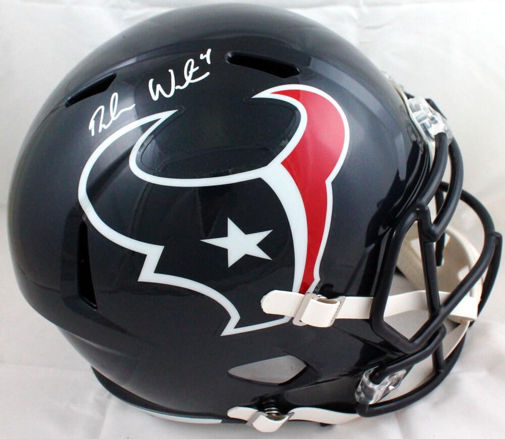 Houston Texans Full Size Speed Helmet Signed by Deshaun Watson JSA Authenticated (1 of 5)