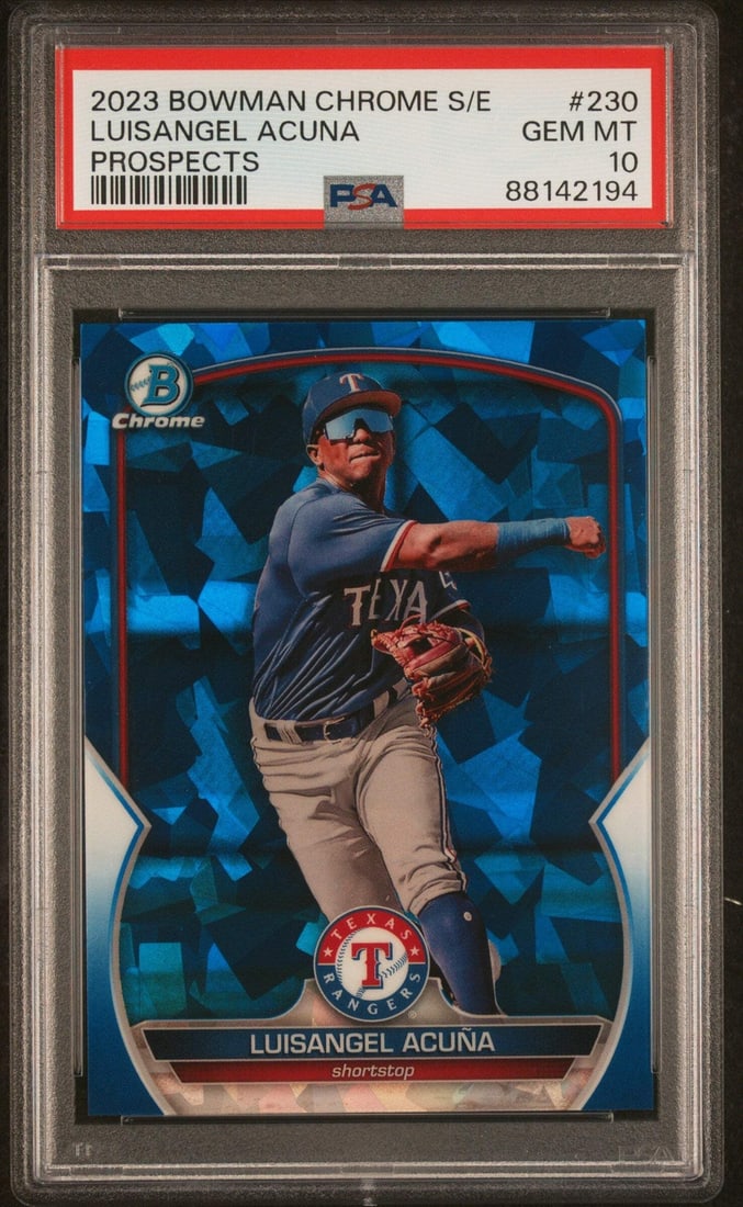 2023 Bowman Chrome Luisangel Acuna #230 RC Baseball Card PSA 10 Authenticated (1 of 2)