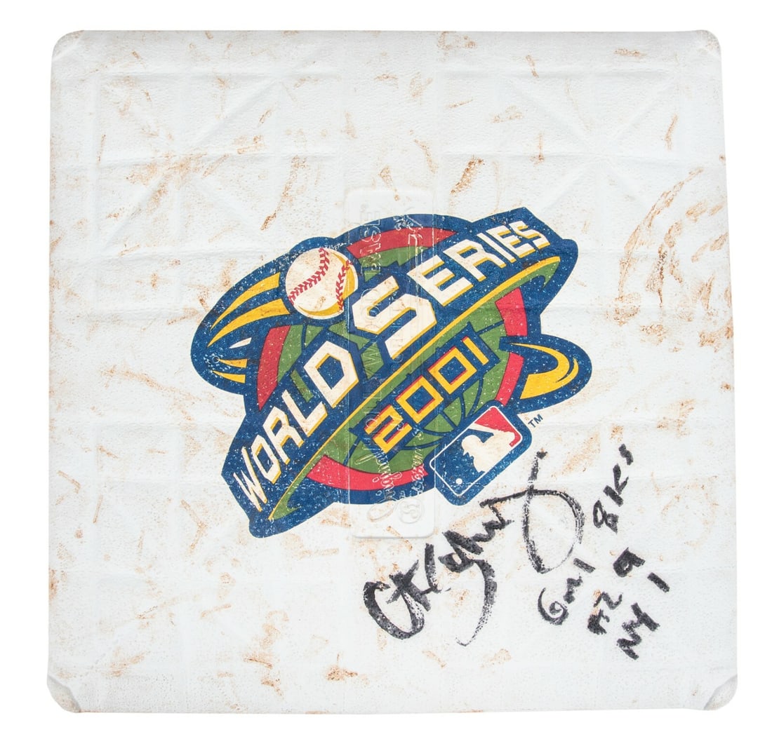 2001 World Series Game 1 Base Signed by Curt Schilling MLB Authenticated (1 of 11)