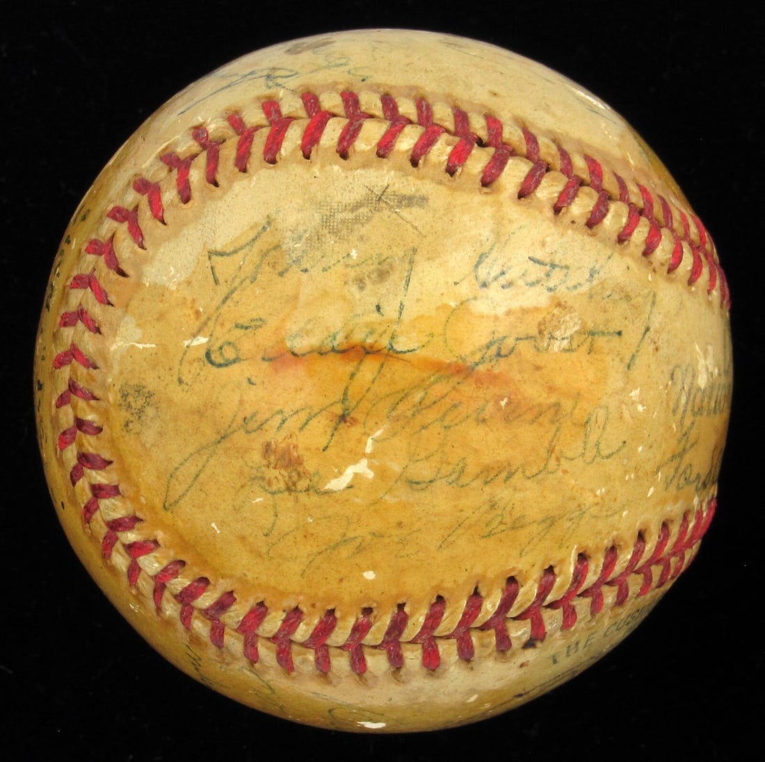 1940 Cincinnati Reds Team Signed Baseball with JSA COA (1 of 8)