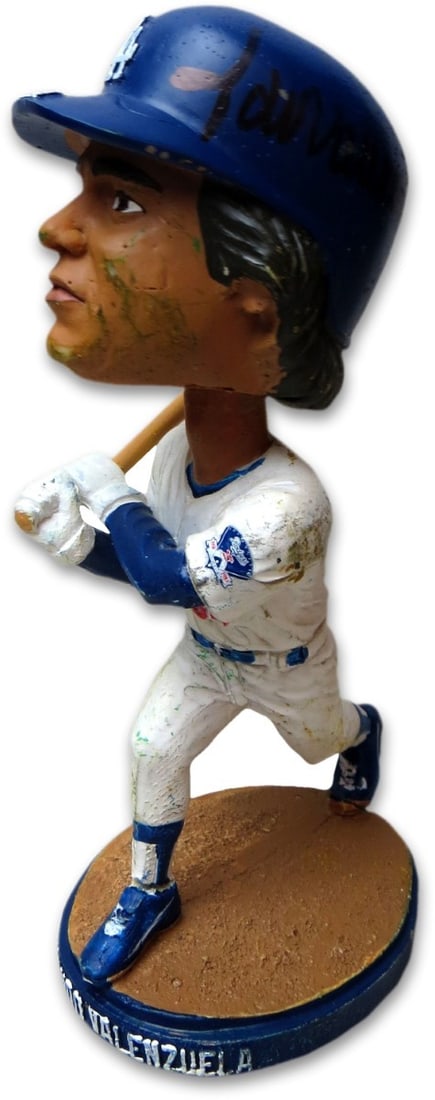 Fernando Valenzuela Autographed Bobblehead Dodgers Original GAI Certified: Fernando Valenzuela Autographed Bobblehead Dodgers Original GAI Certified Celebrate the legacy of Fernando Valenzuela with this autographed bobblehead featuring the iconic pitcher of the Los Angeles D