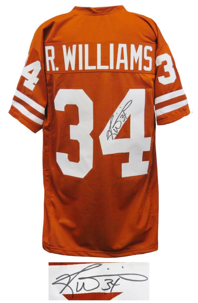 Ricky Williams Signed Texas Longhorns Custom Football Jersey with COA (1 of 2)
