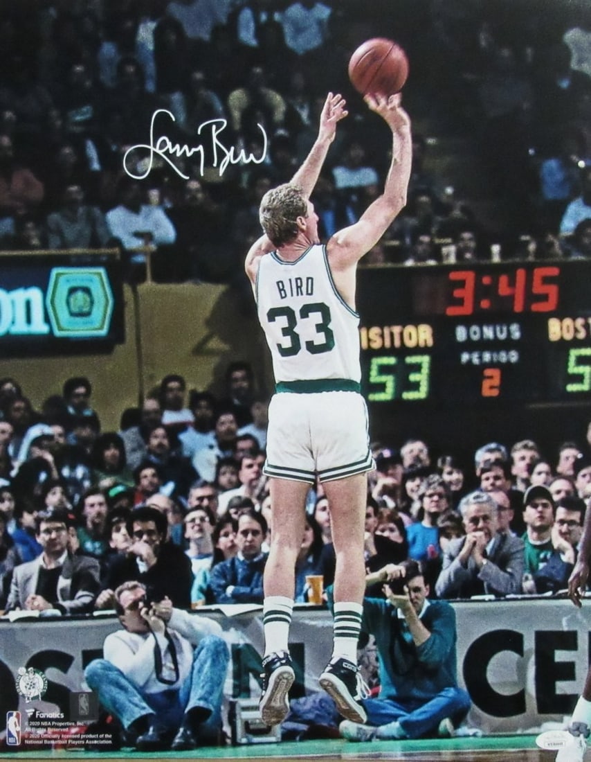 Larry Bird Signed 16x20 Photo Boston Celtics JSA Authenticated (1 of 3)