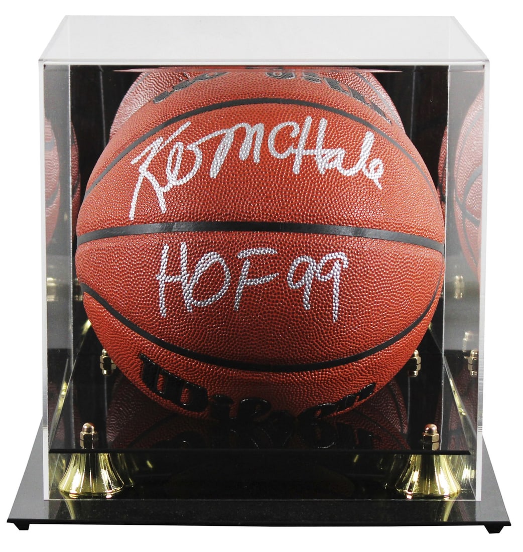 Kevin McHale Signed Wilson Basketball HOF 99 with BAS Authentication: Kevin McHale Signed Wilson Basketball HOF 99 with BAS Authentication This authentic Wilson Indoor/Outdoor Basketball is personally signed by NBA legend Kevin McHale, featuring the inscription "HOF 99"