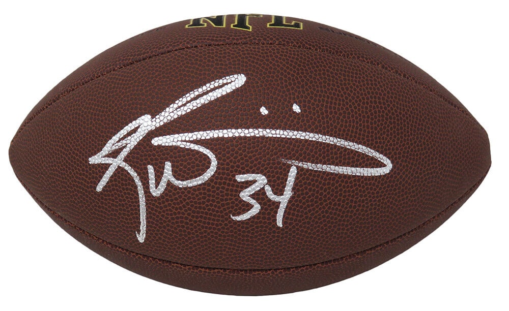 Ricky Williams Signed Wilson SuperGrip NFL Football with COA (1 of 1)