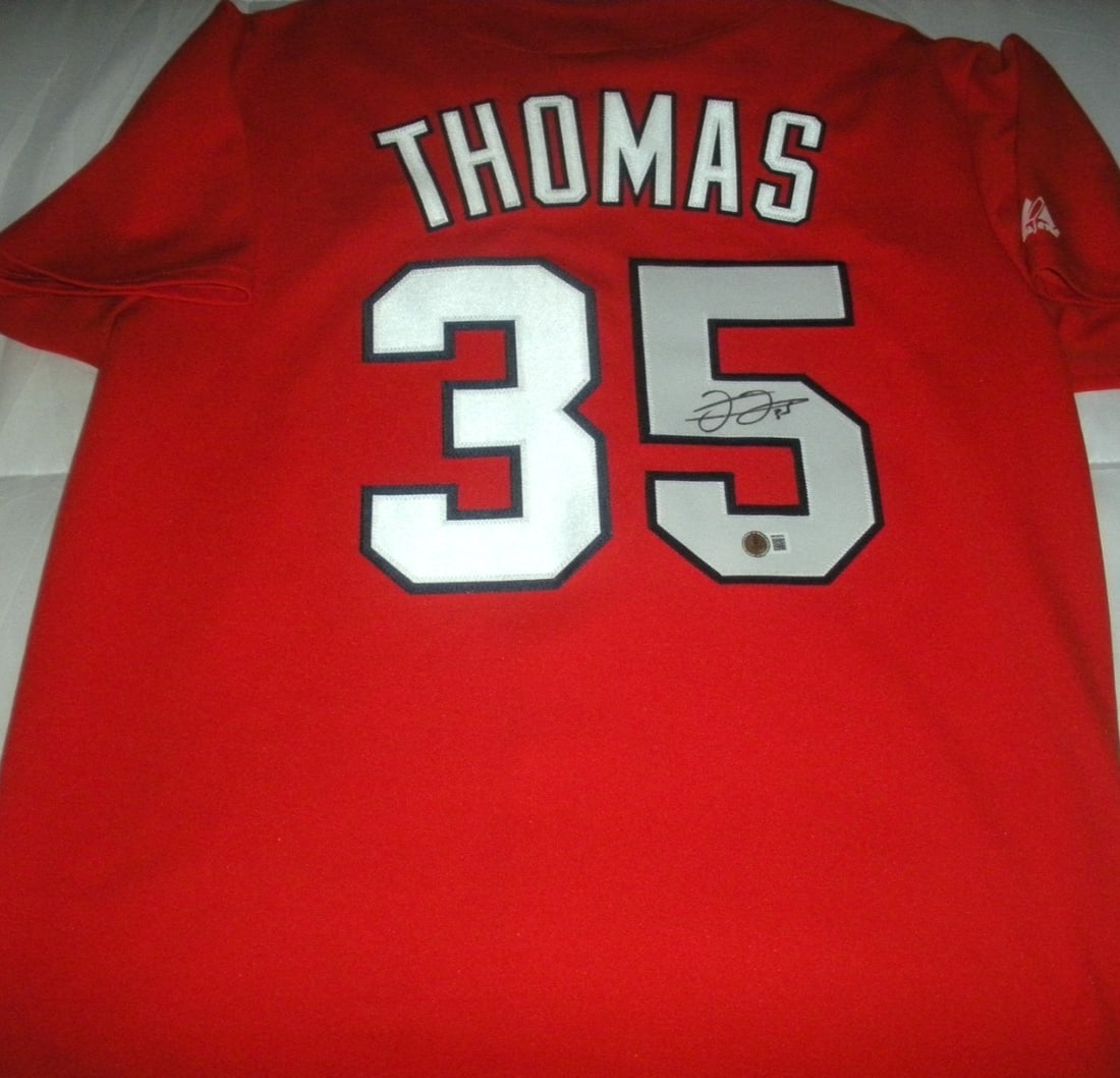 Majestic Jersey Signed by Frank Thomas Beckett Authenticated Auburn Tigers (1 of 2)