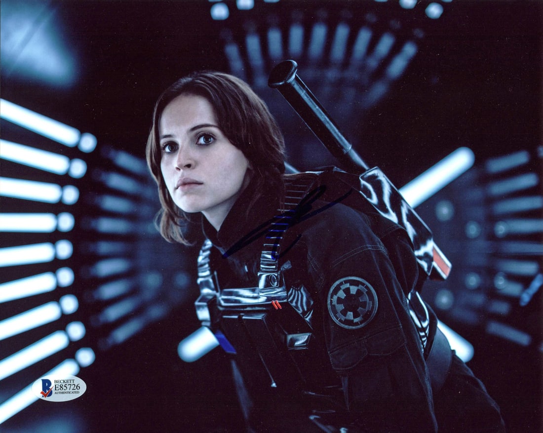 Felicity Jones Signed Rogue One A Star Wars Story 8x10 Photo BAS Certified (1 of 1)