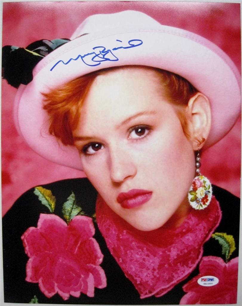 Molly Ringwald Signed 11x14 Sixteen Candles Photo PSA/DNA Authenticated: Molly Ringwald Signed 11x14 Sixteen Candles Photo PSA/DNA Authenticated Celebrate the iconic film "Sixteen Candles" with this signed 11x14 photograph featuring Molly Ringwald. This original photograph