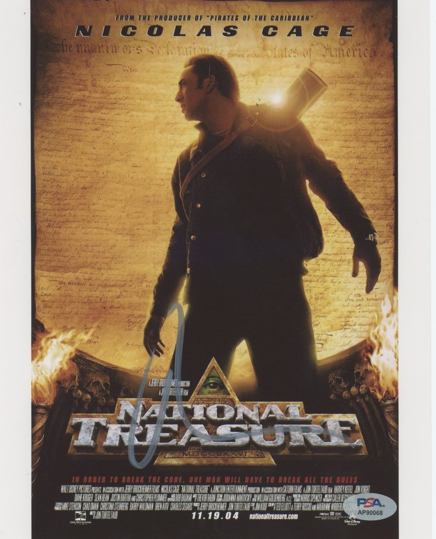 Nicholas Cage Signed 8x10 Photo National Treasure PSA/DNA Certified (1 of 1)