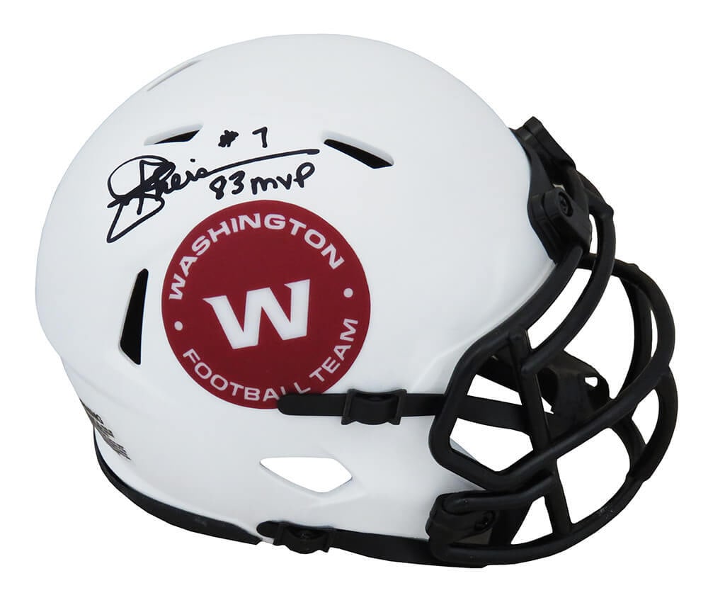 Joe Theismann Signed Lunar Eclipse Mini Helmet with 83 MVP Inscription (1 of 1)