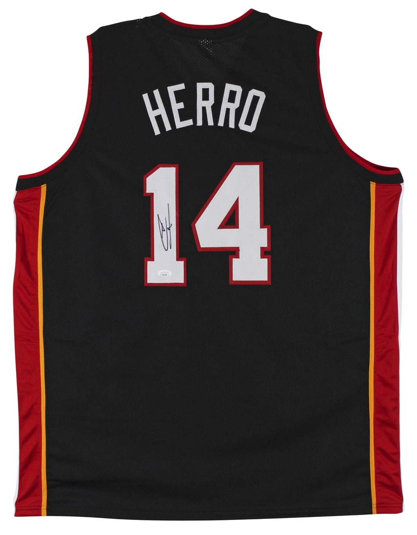 Tyler Herro Autographed Black Jersey Miami Heat JSA Certified: Tyler Herro Autographed Black Jersey Miami Heat JSA Certified Celebrate your love for basketball with this authentic black pro style jersey, personally signed by Tyler Herro of the Miami Heat. This or