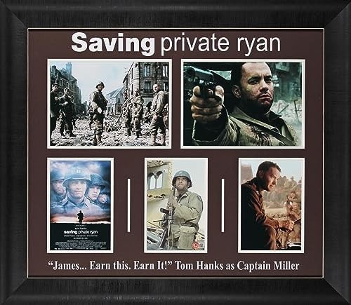 Tom Hanks Signed Saving Private Ryan Framed Display BAS Authentic - 5