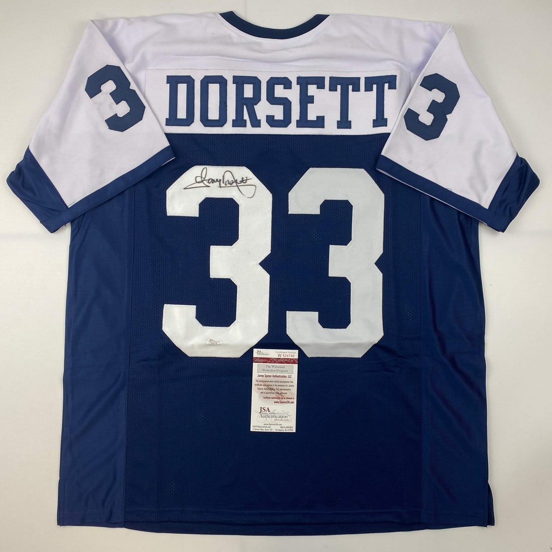 Tony Dorsett Signed Custom Dallas Cowboys Jersey JSA Authenticated Thanksgiving Edition (1 of 4)