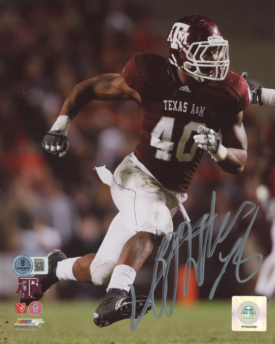 Von Miller Signed Texas A&M 8x10 Photo Autographed Beckett BAS (1 of 1)