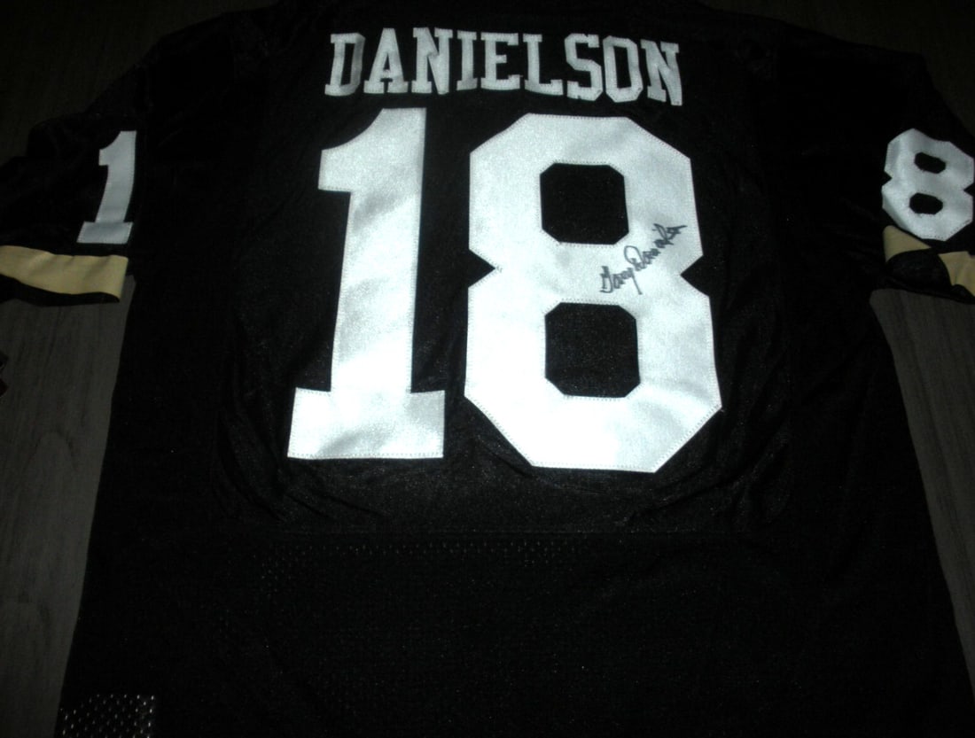 Gary Danielson Signed Nike Jersey Purdue Boilermakers with COA (1 of 2)