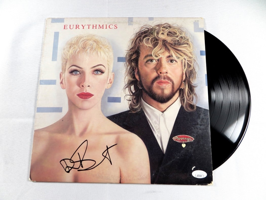 Dave Stewart Eurythmics Revenge Signed Record Album Cover JSA Authenticated (1 of 4)