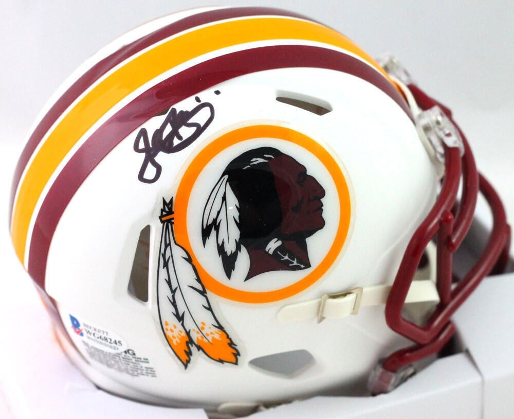 John Riggins Autographed Washington Mini Helmet Beckett Authenticated (1 of 3)