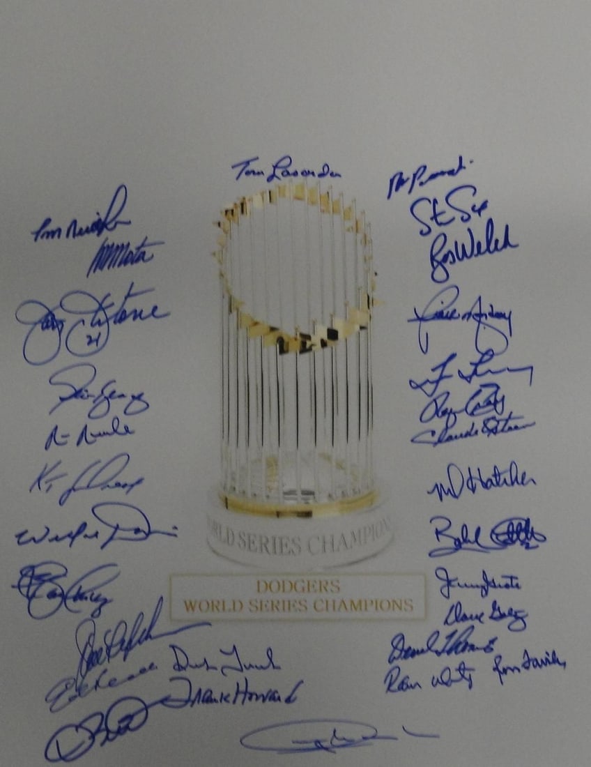 Tommy Lasorda Autographed 16x20 Photo Dodgers Authenticated (1 of 2)