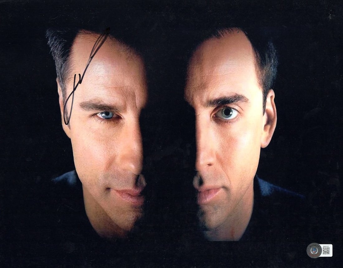 John Travolta Signed 11x14 Photo Face/Off Beckett Authenticated (1 of 2)