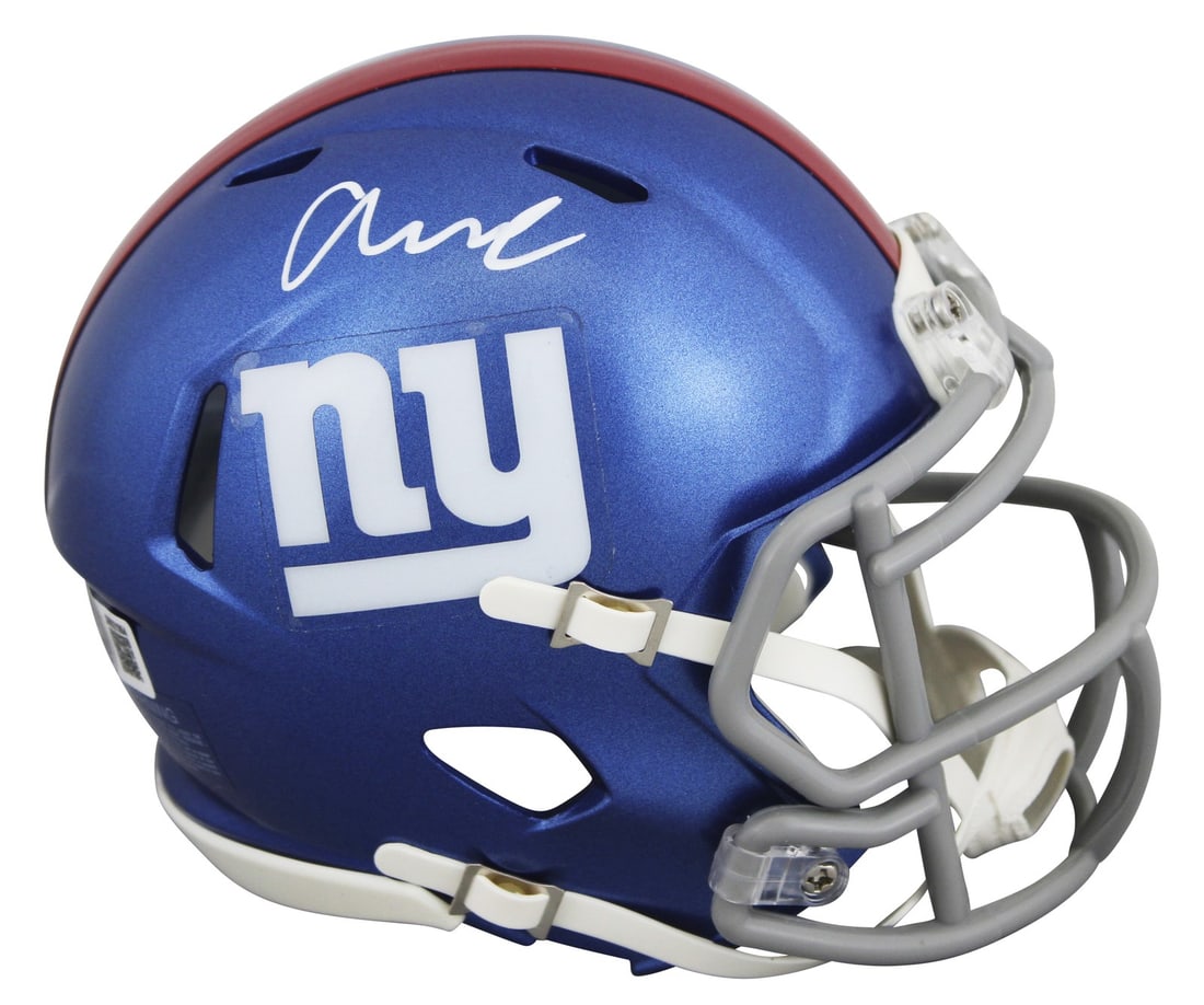 Abdul Carter Signed New York Giants Speed Mini Helmet BAS Witnessed: Abdul Carter Signed New York Giants Speed Mini Helmet BAS Witnessed This authentic Speed Mini Helmet has been personally signed by Abdul Carter of the New York Giants. Each autograph is unique and com