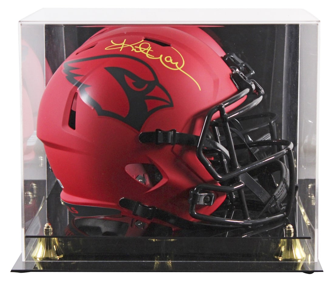 Kurt Warner Signed Arizona Cardinals Rave Full Size Helmet with BAS Authentication (1 of 4)