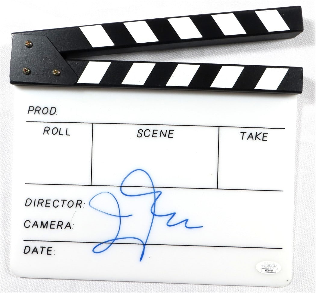 John Waters Authenticated Signed Movie Clapper Pink Flamingos JSA: John Waters Authenticated Signed Movie Clapper Pink Flamingos JSA This is an original movie clapper signed by John Waters, the renowned director of Pink Flamingos. The autograph has been authenticated