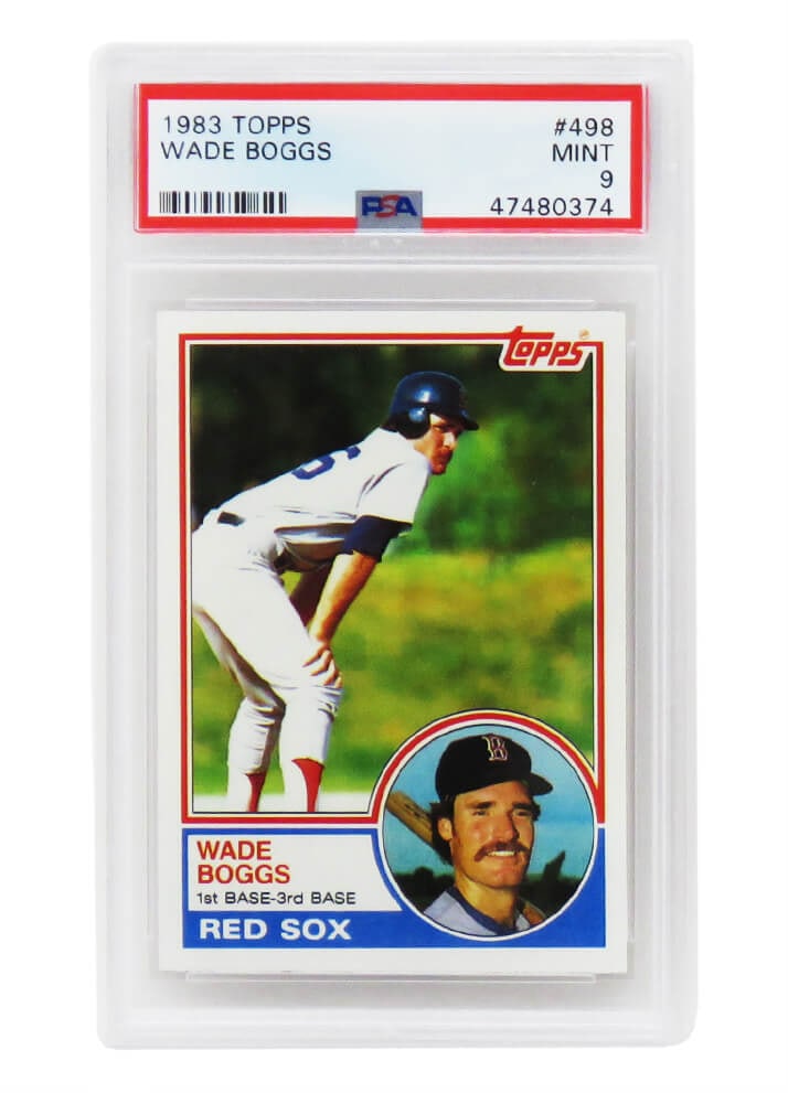 Wade Boggs 1983 Topps Baseball RC #498 PSA 9 Mint Red Sox (1 of 2)