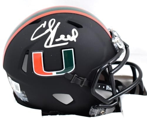 Ed Reed Signed Miami Hurricanes Mini Helmet Beckett Authenticated (1 of 3)