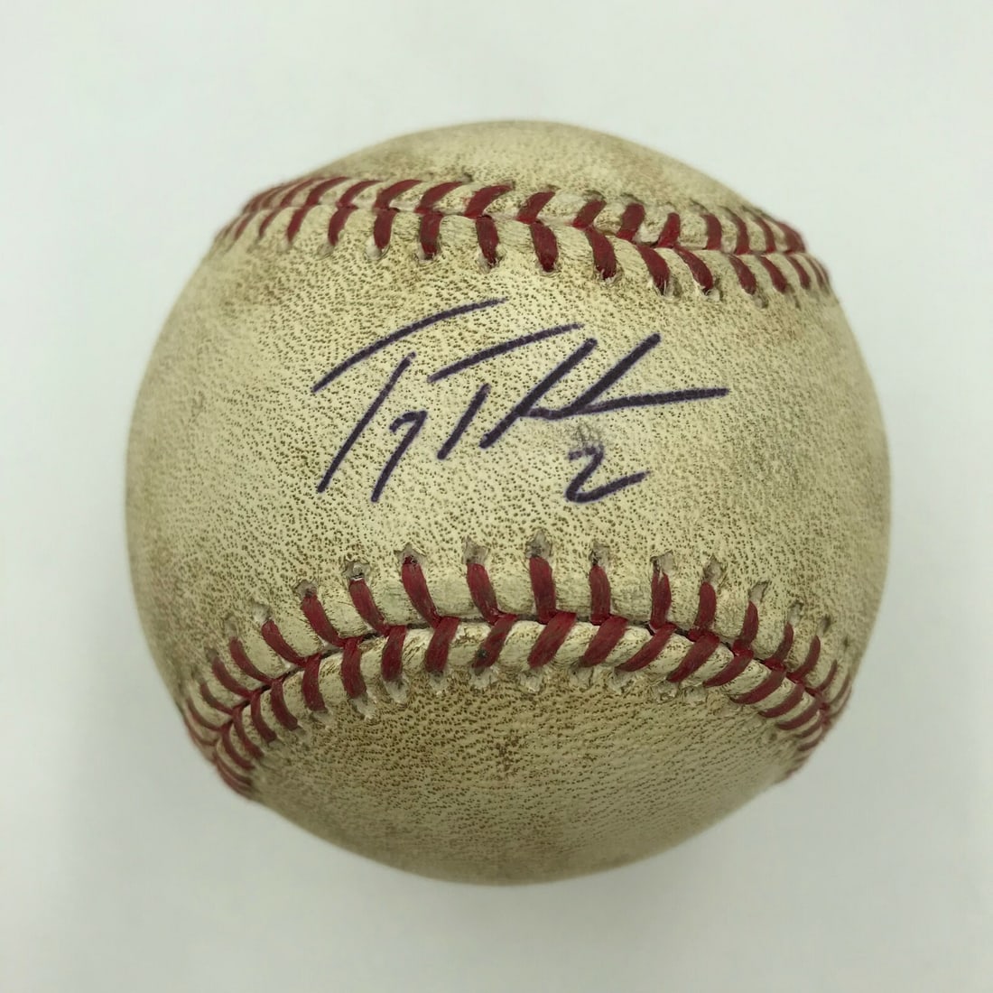 Troy Tulowitzki Signed Game Used Baseball MLB Authentic Cycle Game 8-10-2009 (1 of 6)
