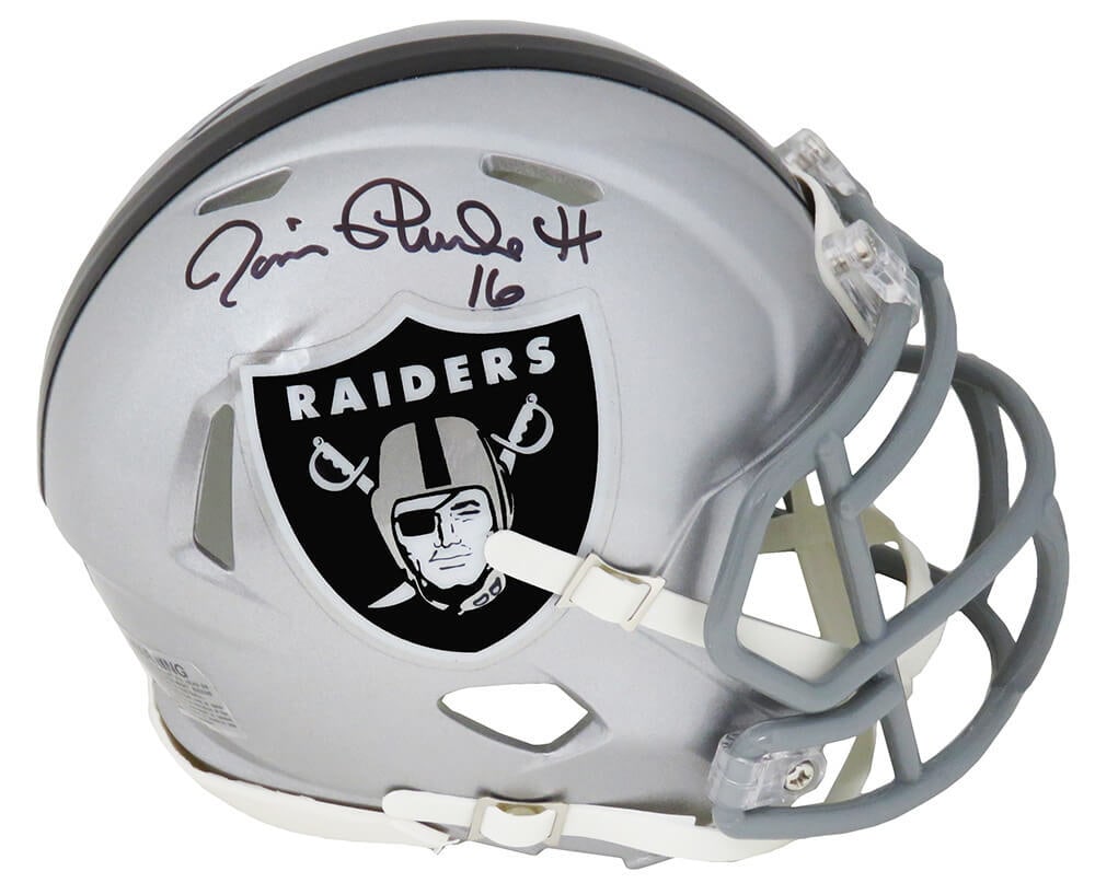 Jim Plunkett Signed Raiders Mini Helmet with COA (1 of 1)