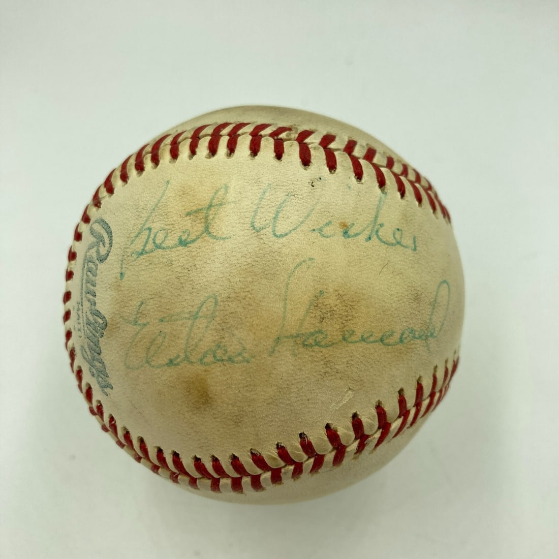 Elston Howard Signed Official AL Baseball with JSA Authentication: Elston Howard Signed Official AL Baseball with JSA Authentication This Official American League baseball features a single autograph from Elston Howard, a legendary figure in baseball history. The